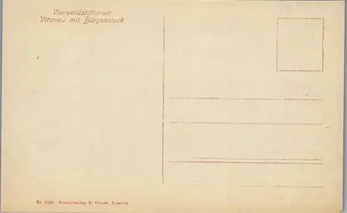 37756 - Schweiz - Vitznau mit Bürgenstock , Vierwaldstättersee - nicht gelaufen