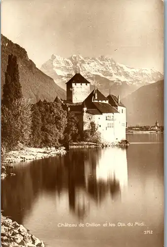 37768 - Schweiz - Chateau de Chillon et les Dts. Du Midi - nicht gelaufen