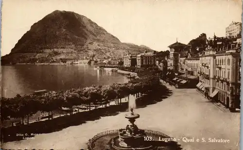 37775 - Schweiz - Lugano , Quai e S. Salvatore - nicht gelaufen