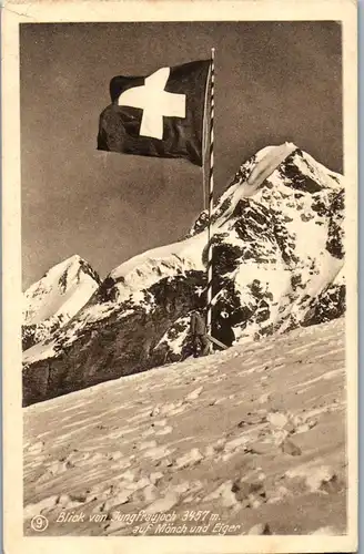 37788 - Schweiz - Blick von Jungfraujoch auf Mönch und Eiger - nicht gelaufen