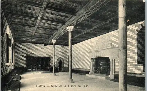 37798 - Schweiz - Chillon , Salle de la Justice en 1255 - nicht gelaufen