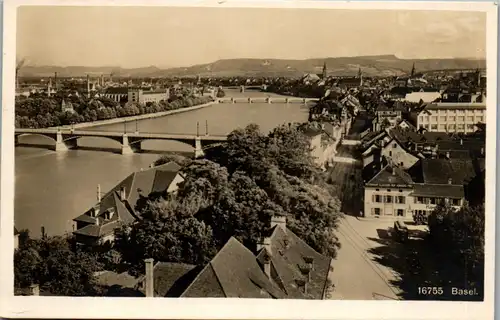 37816 - Schweiz - Basel , Panorama - nicht gelaufen