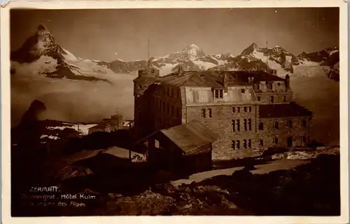 37817 - Schweiz - Zermatt , Gornergrat , Hotel Kulm - nicht gelaufen