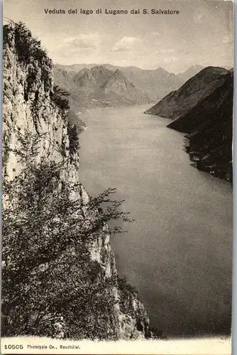 37824 - Schweiz - Vedute del Lago di Lugano dal S. Salvatore - nicht gelaufen