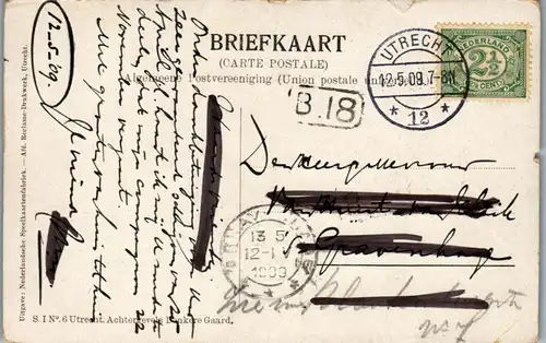 37845 - Künstlerkarte - Motiv , signiert - gelaufen 1909