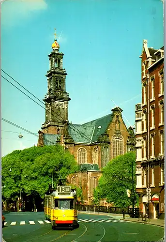 37847 - Niederlande - Amsterdam , De Westerkerk - gelaufen