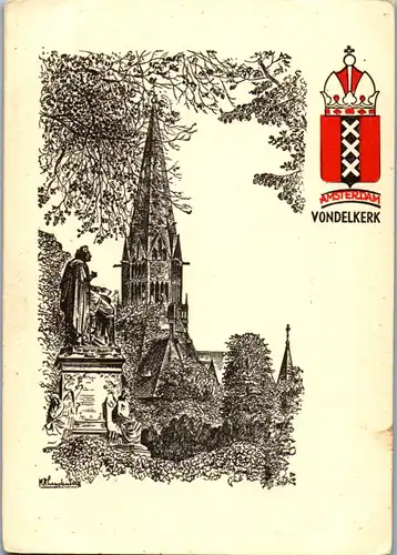 37859 - Niederlande - Amsterdam , Vondelkerk - nicht gelaufen