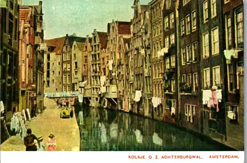 37861 - Niederlande - Amsterdam , Kolkje , 2. Achterburgwal - nicht gelaufen