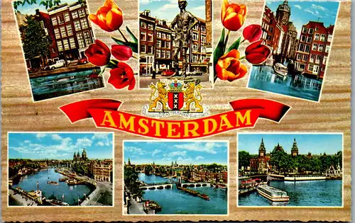 37863 - Niederlande - Amsterdam , Mehrbildkarte - nicht gelaufen