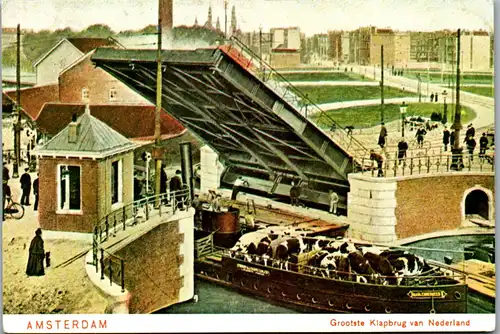 37864 - Niederlande - Amsterdam , Grootste Klapbrug van Nederland - nicht gelaufen