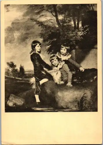37872 - Künstlerkarte - De drie zoons van Lord Grantham , Sir Joshua Reynolds - nicht gelaufen