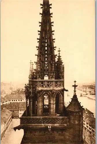 37899 - Schweiz - Basel , Basler Münster - nicht gelaufen