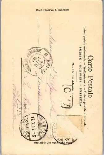 37908 - Schweiz - Basel , Strassburgerdenkmal - gelaufen 1904