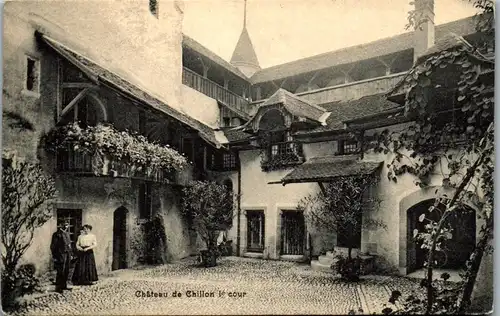 37909 - Schweiz - Chateau de Chillon , Le cour - nicht gelaufen