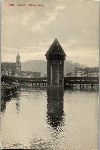 37910 - Schweiz - Luzern , Kapellturm - nicht gelaufen
