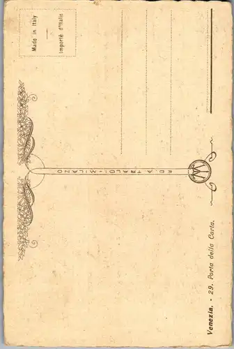37914 - Künstlerkarte - Italien , Venezia , Porta della Corta - nicht gelaufen