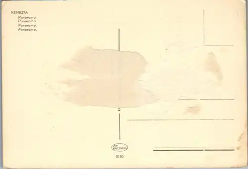 37926 - Künstlerkarte - Venezia , Panorama , signiert - nicht gelaufen