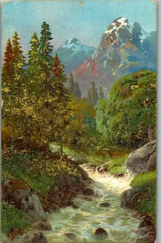 37936 - Künstlerkarte - Landschaft - nicht gelaufen