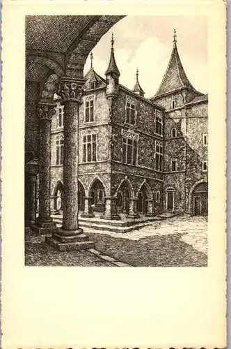 37965 - Künstlerkarte - Echternach , Sous les Arcades de la Place - nicht gelaufen