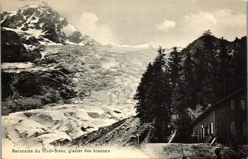 38002 - Schweiz - Ascension du Mont Blanc , glacier des bossons , Gletscher - nicht gelaufen