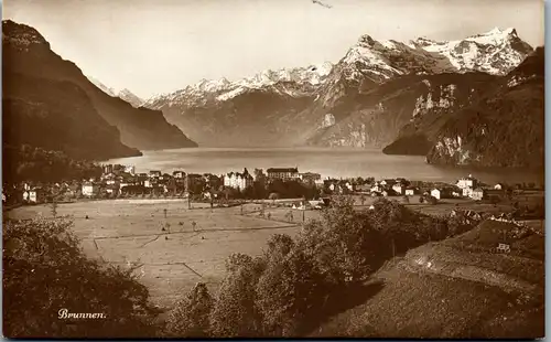 38009 - Schweiz - Brunnen , Panorama - nicht gelaufen