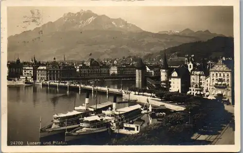 38014 - Schweiz - Luzern und Pilatus - gelaufen 1923