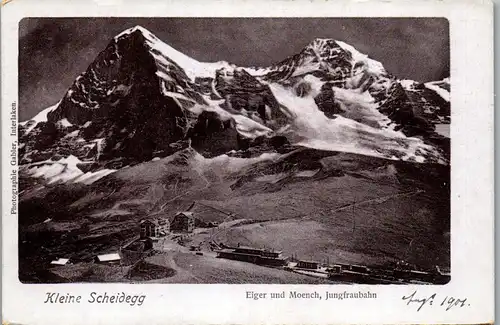 38022 - Schweiz - Kleine Scheidegg , Eiger und Mönch , Jungfraubahn - nicht gelaufen