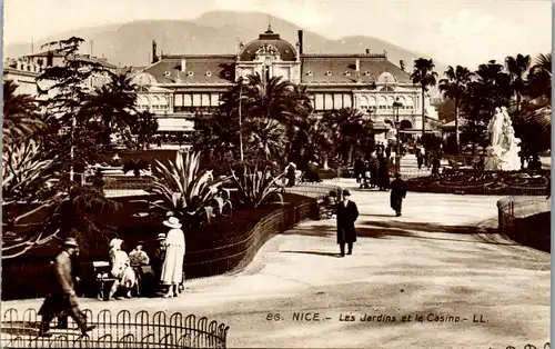 38027 - Frankreich - Nice , Les Jardins et le Casino - nicht gelaufen