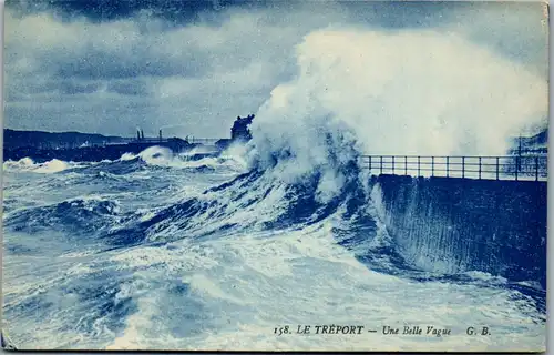 38029 - Frankreich - Le Treport , Une Belle Vague - nicht gelaufen