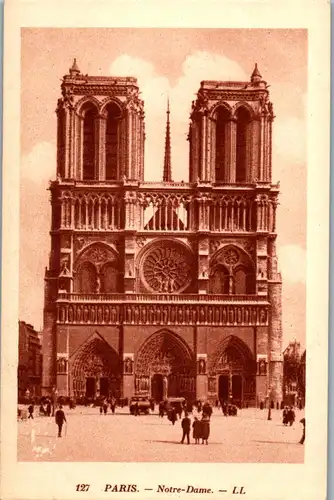 38034 - Frankreich - Paris , Notre Dame - nicht gelaufen
