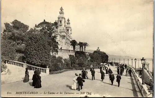 38038 - Monaco - Monte Carlo , Le Casino et les Terrasses - nicht gelaufen