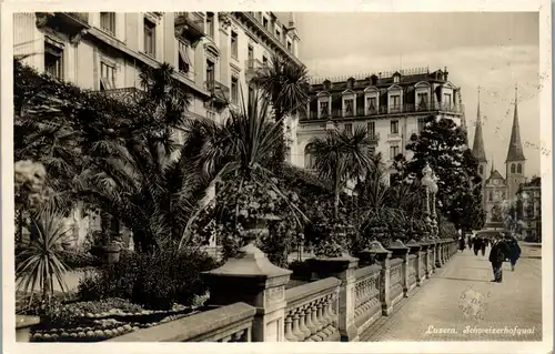 38046 - Schweiz - Luzern , Schweizerhofquai - gelaufen 1930