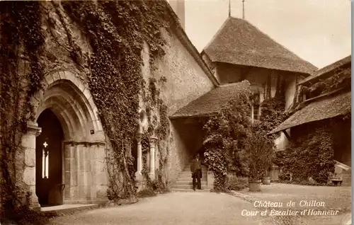 38048 - Schweiz - Chateau de Chillon , Cour et Escalier d'Honneur - nicht gelaufen