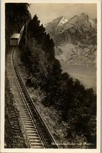 38055 - Schweiz - Bürgenstockbahn mit Pilatus - nicht gelaufen