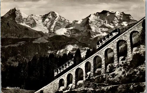 38056 - Schweiz - Mürrenbahn - gelaufen 1950