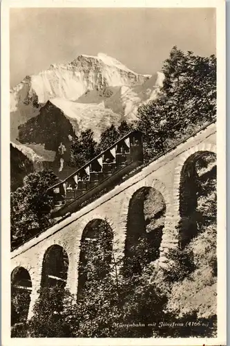 38062 - Schweiz - Mürrenbahn mit Jungfrau - nicht gelaufen