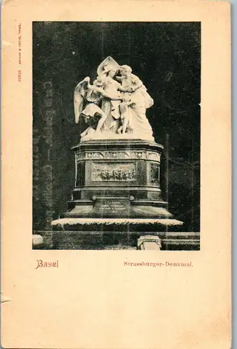 38076 - Schweiz - Basel , Strassburger Denkmal - nicht gelaufen