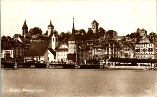 38079 - Schweiz - Luzern , Museggtürme - nicht gelaufen