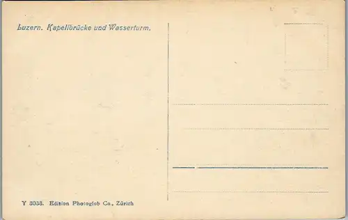 38081 - Schweiz - Luzern , Kapellbrücke und Wasserturm - nicht gelaufen