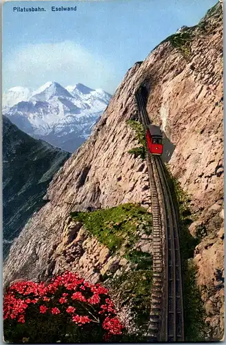 38116 - Schweiz - Pilatusbahn , Eselwand und Berneralpen - nicht gelaufen