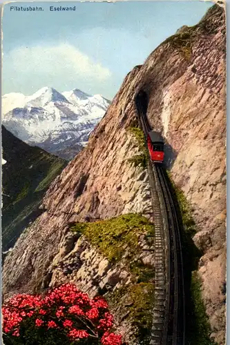 38118 - Schweiz - Pilatusbahn , Eselwand und Berneralpen - gelaufen 1928
