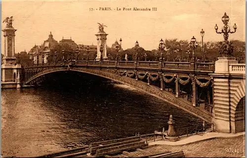 38128 - Frankreich - Paris , Le Pont Alexandre III - nicht gelaufen