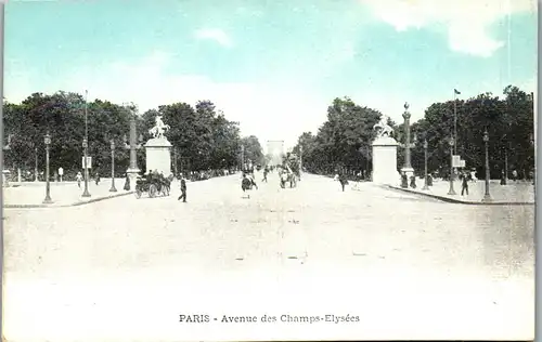 38159 - Frankreich - Paris , Avenue des Champs Elysees - nicht gelaufen