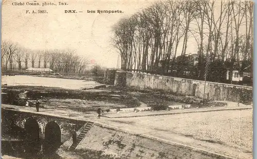 38160 - Frankreich - Dax , Les Remparts - gelaufen 1906