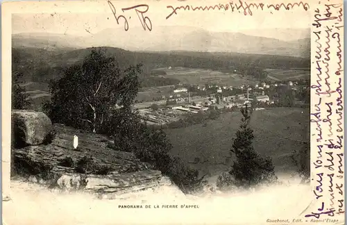 38172 - Frankreich - Panorama de la Pierre d'Appel - gelaufen