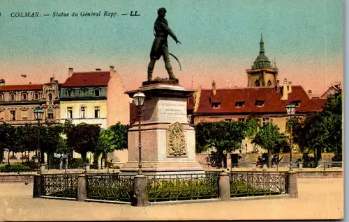 38176 - Frankreich - Colmar , Statue du General Rapp - nicht gelaufen