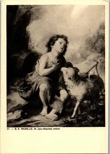 38184 - Künstlerkarte - B. E. Murillo , St. Jean Baptiste enfant - nicht gelaufen