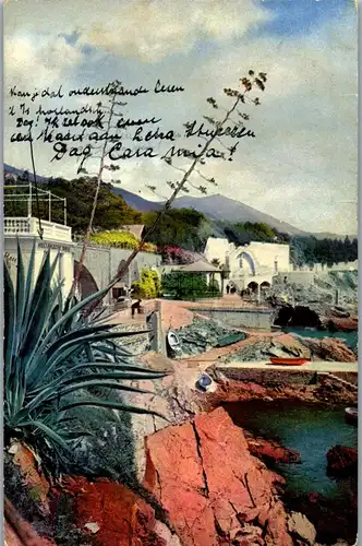 38190 - Künstlerkarte - Riviera di Levante , Nervi - gelaufen 1912