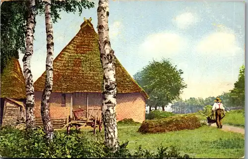 38205 - Künstlerkarte - Landschaft , Bauernhaus - gelaufen 1912