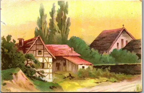 38220 - Künstlerkarte - Bauernhaus - nicht gelaufen